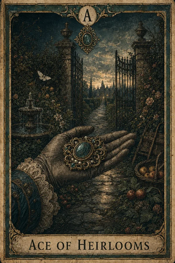 Ace of Heirlooms, representing Ace of Pentacles