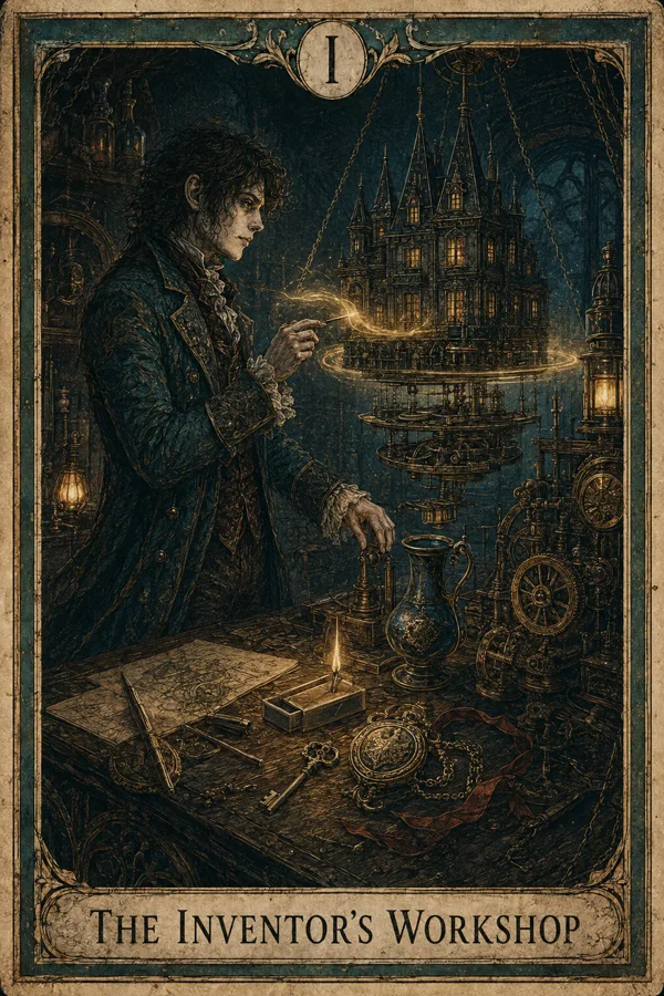 The Inventor’s Workshop, representing The Magician