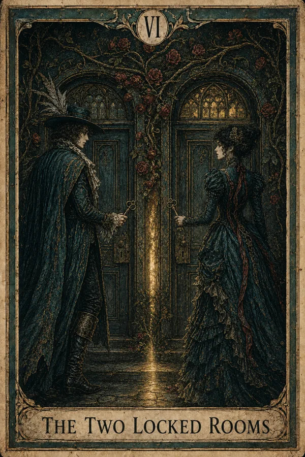 The Two Locked Rooms, representing The Lovers