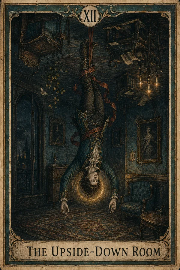 The Upside-Down Room, representing The Hanged Man