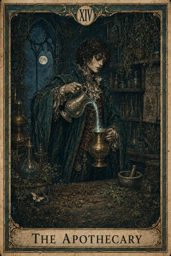 The Apothecary, representing Temperance