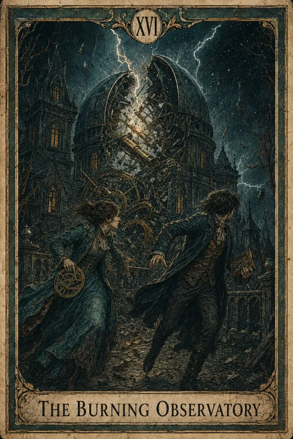 The Burning Observatory, representing The Tower