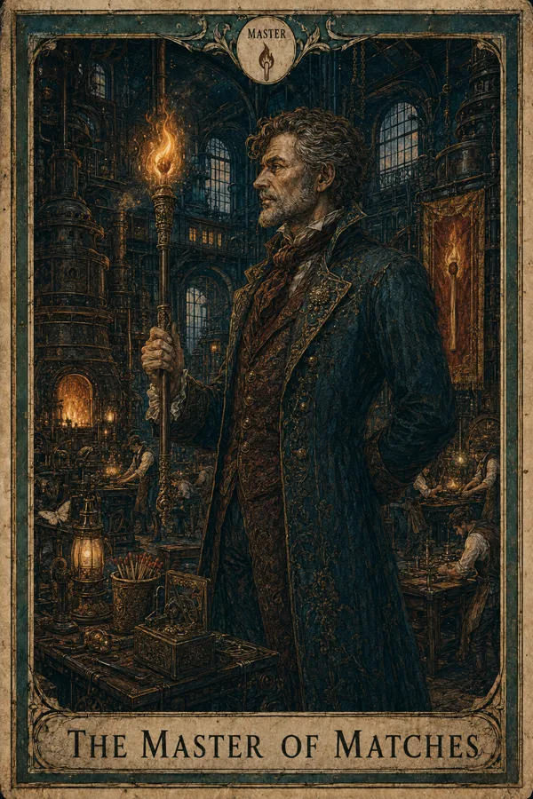 The Master of Matches, representing King of Wands